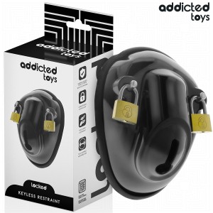 ADDICTED TOYS LOCKED - SCHLÜSSELLOSER PENISKÄFIG 11,5 CM